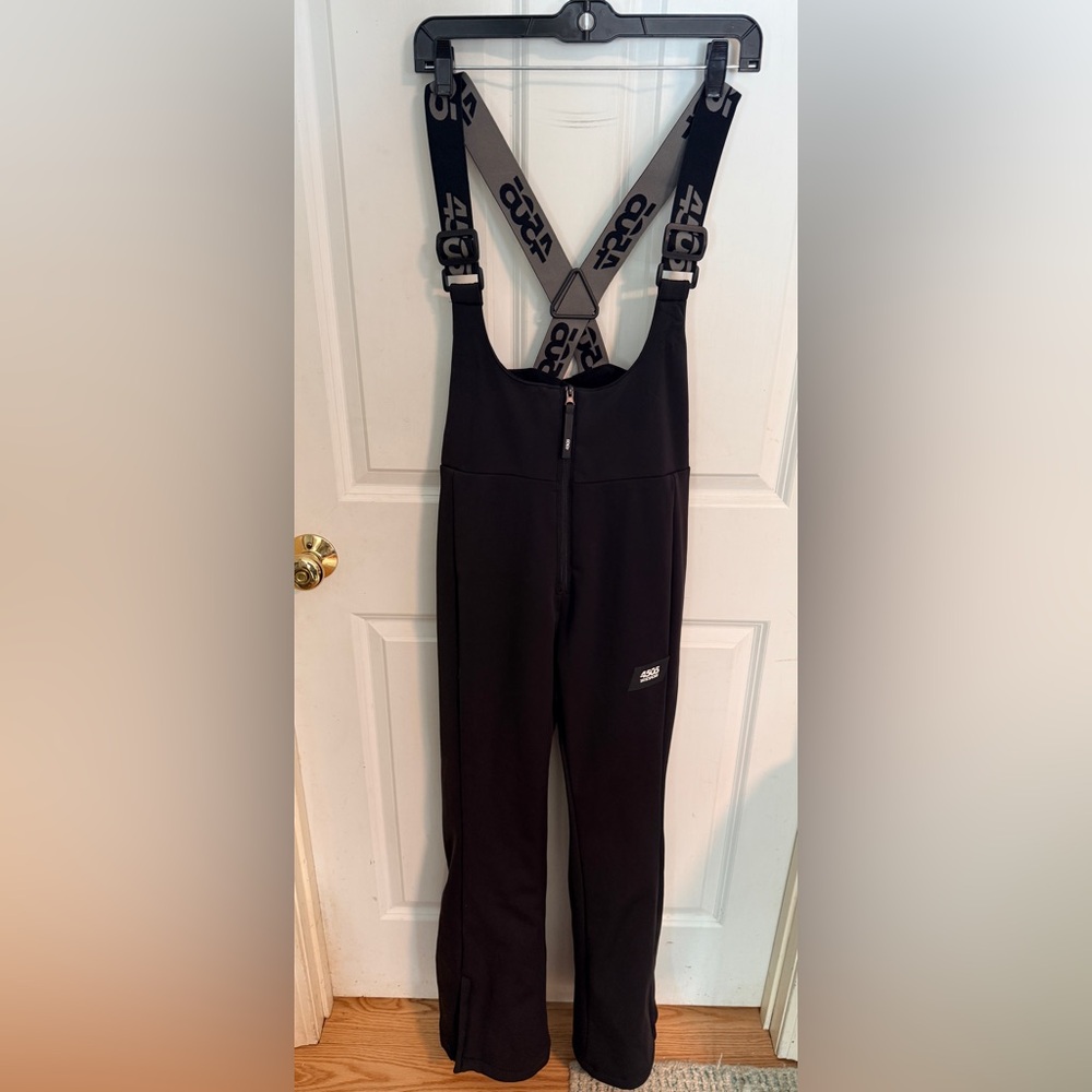 ASOS 4505 Black Ski Bib pants with Logo Straps